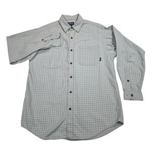 Patagonia Shirt Men's Size S Organic Cotton Long Sleeve Button Up Gray